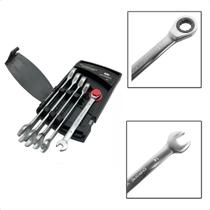 Jogo Chaves Combinada Boca Catracada E Fixa 5 Pçs 8-14MM Jogo Chaves Combinada Boca Catracada E Fixa 5 Pçs 8-14MM