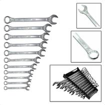 Jogo Chaves Combinada Fixa E Boca 11 Pçs 6-19mm Aço Carbono