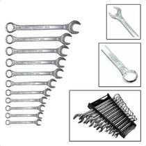 Jogo Chaves Combinada Fixa E Boca 11 Pçs 6-19Mm Aço Carbono