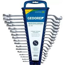 Jogo chaves combinadas 06-22mm 17 peças gedore 1b-17m