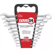 Jogo chaves combinadas nove54 06-22mm 10 peças