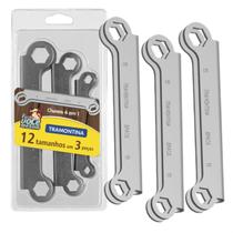 Jogo Chaves De Aperto 4x1 Com Acabamento Cromado Tramontina