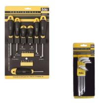 Jogo Chaves De Fenda Phillips E Bits +1 Jogo De Chave Allen Jogo Chaves De Fenda Phillips E Bits +1 Jogo De Chave Allen