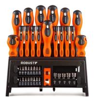 Jogo Chaves De Fenda Phillips E Bits 39 Peças Robust