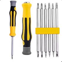 Jogo Chaves De Fenda Precisão Bits 6 Peças Duplos Reparos