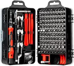 Jogo Chaves fenda de precisão 135 em 1kit ferramentas- brastoy(vermelho/preto)