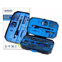 Jogo Chaves fenda phillips torx Precisão para Manutenção Eletrônica com Bits Imantados, Chave Torx com furo