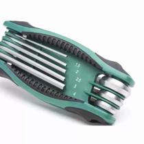 Jogo Chaves Hexagonais Tipo Canivete 8 Peças mm - Sata Jogo Chaves Hexagonais Tipo Canivete 8 Peças mm - Sata