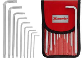 Jogo Chaves Hexagonais Torx Longas T10 X T50 9 Pc Crv Mtx