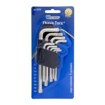 Jogo Chaves Torx Curta 9 Peças Western Jogo Chaves Torx Curta 9 Peças Western