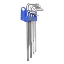 Jogo Chaves Torx L Extra Longa C/ 9pç Hexalobular King Tony