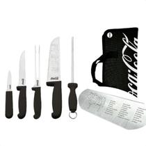 Jogo Churrasco Inox 5 Peças Hauskraft Design Temático CocaCola