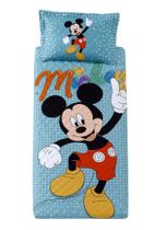 Jogo Cobre Leito Infantil Mickey Home Solteiro 100% Poliéster Jogo Cobre Leito Infantil Mickey Home Solteiro 100% Poliéster