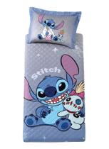 Jogo Cobre Leito Infantil Stitch Relax Solteiro 100% Poliéster Jogo Cobre Leito Infantil Stitch Relax Solteiro 100% Poliéster