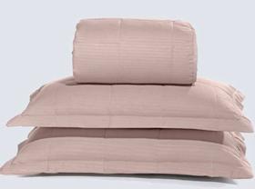 Jogo cobre leito luma comfort casal - 2.20m x 2.40m/rosa blush