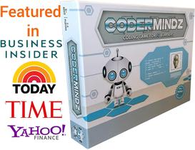 Jogo CoderMindz para Aprendizes de IA! NBC Featured: Primeiro Jogo de Tabuleiro para Meninos e Meninas Idade 6+. Ensina Inteligência Artificial e Programação de Computadores através de robô divertido e aventura neural!