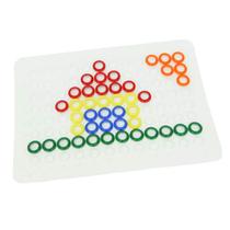 Jogo codificando figuras com argolas - 00120a Jogo codificando figuras com argolas - 00120a