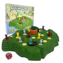 Jogo Coelho Game, Braskit, 2 a 4 Jogadores, Tabuleiro 2 Em 1, Crianças +4 Anos Jogo Coelho Game, Braskit, 2 a 4 Jogadores, Tabuleiro 2 Em 1, Crianças +4 Anos