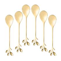 Jogo Colher De Chá Café Sobremesa Inox Kit 6 Peças 12 Cm