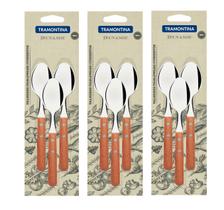 Jogo colher de chá tramontina 9 peças cabo de maneira dynamic Jogo colher de chá tramontina 9 peças cabo de maneira dynamic