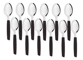 Jogo Colher De Mesa Talher Sopa Cozinha Fratelli Cores 12pçs
