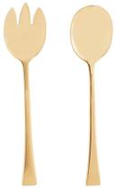 Jogo Colher e Garfo para Salada 2 peças Inox Berna Dourado 71697 Wolff Jogo Colher e Garfo para Salada 2 peças Inox Berna Dourado 71697 Wolff