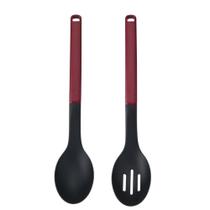 Jogo Colher Perfurada e Sólida Multiuso Vermelha KitchenAid