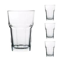 Jogo com 03 Copo de Vidro 350ml Água Suco Bebidas em Geral Jogo com 03 Copo de Vidro 350ml Água Suco Bebidas em Geral