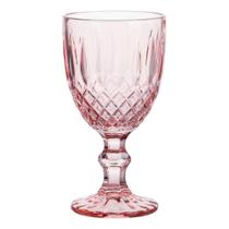 Jogo com 06 Taças para Água Bon Gourmet Brand 345ml Rosa