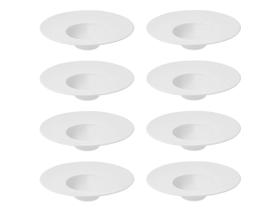 Jogo Com 08 Pratos De Entrada Tipo Chapéu 30,5cm 240ml Oxford