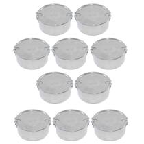 Jogo Com 10 Marmita Grande Nº 18 Em Aluminio Com Trava 1,6 Litros