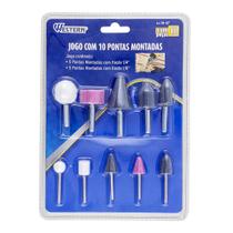Jogo com 10 Pontas Montadas de Esmeril para Retificas Jogo com 10 Pontas Montadas de Esmeril para Retificas