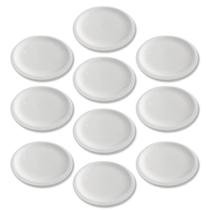 Jogo Com 10 Pratos Rasos 25Cm Em Porcelana Para Restaurante E Buffet - Brasa Store