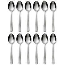 Jogo Com 12 Colher De Sopa Aço Inox Modelo Clássico 20,5cm