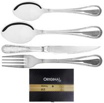 Jogo com 12 Facas de Churrasco Inox Confidence Gourmet Prata Inox