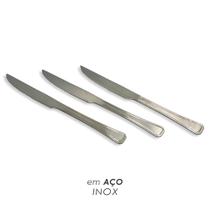 Jogo Com 12 Facas De Mesa Em Aço Inox