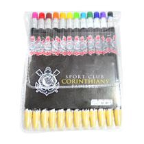 Jogo Com 12 Lapiseiras De Cor - Corinthians