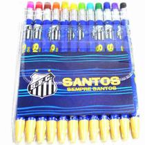 Jogo Com 12 Lapiseiras De Cor - Santos Jogo Com 12 Lapiseiras De Cor - Santos
