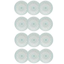Jogo com 12 Pratos Fundos Biona Oxford Donna Mandala 22cm Jogo com 12 Pratos Fundos Biona Oxford Donna Mandala 22cm