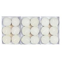Jogo com 18 Velas Copos Tealight Redondo Branco