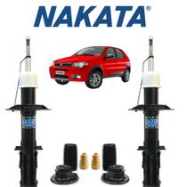 Jogo Com 2 Amortecedor Dianteiro Palio Way Nakata + Kit Batente