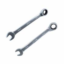 Jogo com 2 Chaves Combinadas com Catraca 17 e 19mm Corneta Jogo com 2 Chaves Combinadas com Catraca 17 e 19mm Corneta