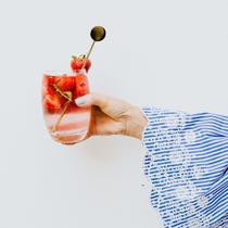 Jogo com 2 Copo de Vidro Redondo Aruba Água Suco Drink 465ML