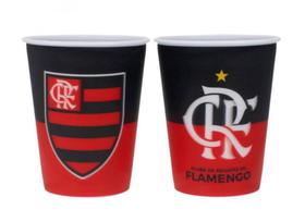 Jogo com 2 Copos De Plástico 3D Flamengo 400ml - Minas de Presentes