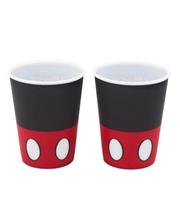 Jogo com 2 Copos de Plástico Mickey 400ml Disney