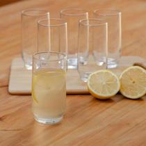 Jogo com 2 Copos de Vidro Lights 300ML Long Drink Bebidas Suco