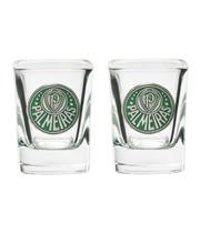 Jogo Com 2 Copos De Vidro Para Shot 70ml - Palmeiras Jogo Com 2 Copos De Vidro Para Shot 70ml - Palmeiras