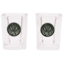 Jogo Com 2 Copos De Vidro Para Shot / Aperitivo 60ml - Palmeiras