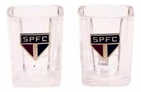 Jogo Com 2 Copos São Paulo De Vidro Para Shot / Aperitivo 60ml Jogo Com 2 Copos São Paulo De Vidro Para Shot / Aperitivo 60ml