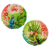 Jogo com 2 Pratos Para Sobremesas 28cm Melamina Estampa Amazônia